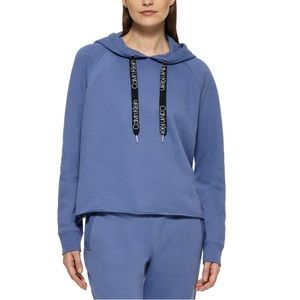 NWT Calvin Klein periwinkle rough hem hoodie, Sz. Medium